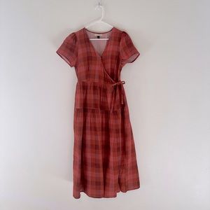 Universal Thread gingham wrap dress